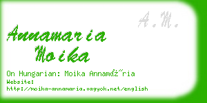 annamaria moika business card